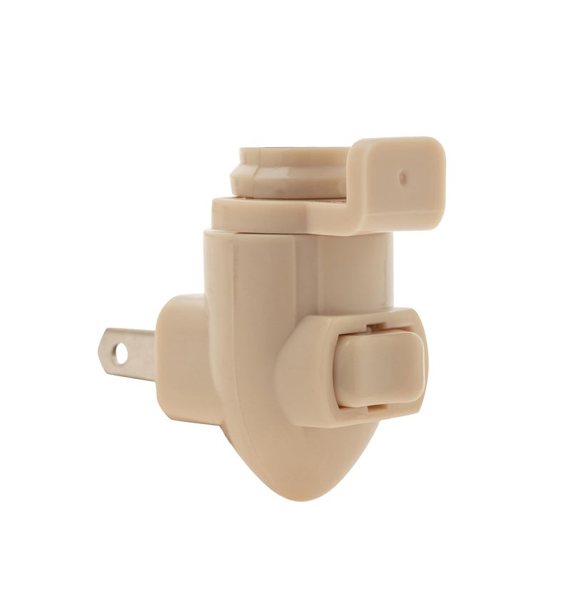 Creative Hobbies Plug in Night Light Module with Shade Mounting Clip, Ivory Plastic Nightlight Base, UL Listed, Great for Making Your Own Decorative Night Lights, Pack of 10 Sets - Image 2